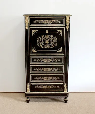 Secrétaire en Bois noirci, époque Napoléon III – XIXe