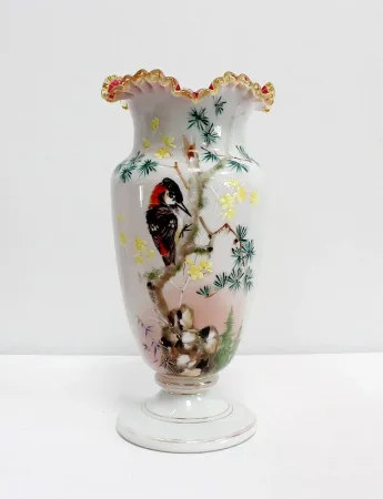 Importante Paire de Vases en Opaline – 1900