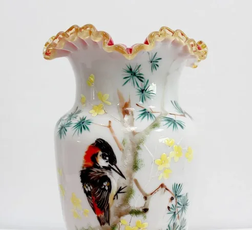 Importante Paire de Vases en Opaline – 1900