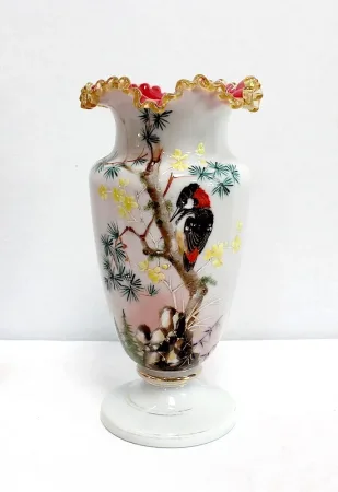 Importante Paire de Vases en Opaline – 1900