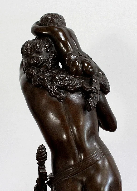 Bronze « Bacchante et petits faunes » d’après J-J Foucou – 2ème moitié du XIXe