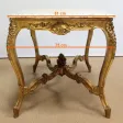 Table de milieu en Marbre et Bois doré, style Régence - 2ème partie XIXe