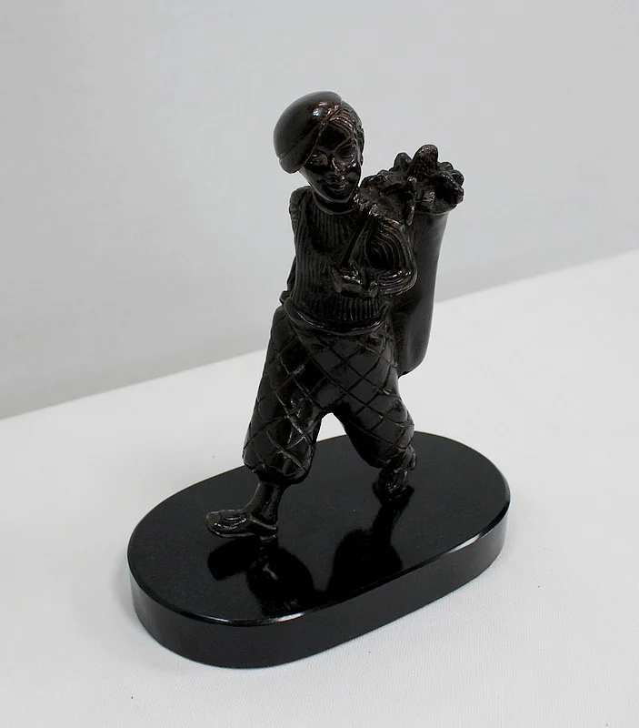 Bronze « Jeune Caddie de Golf » – fin XIXe