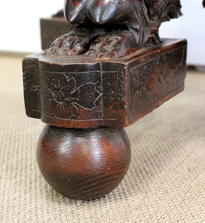 Sellette Ornementale en Bois - XIXe
