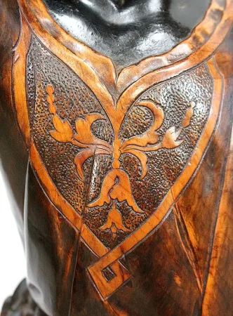 Sellette Ornementale en Bois - XIXe
