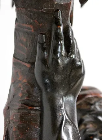 Sellette Ornementale en Bois - XIXe
