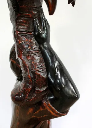 Sellette Ornementale en Bois - XIXe