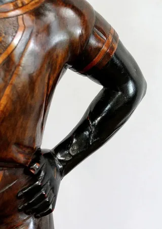 Sellette Ornementale en Bois - XIXe