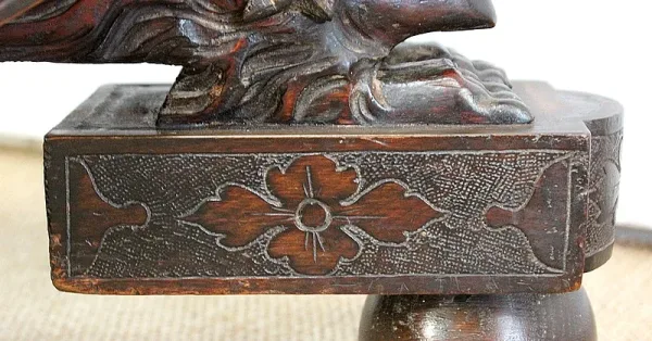 Sellette Ornementale en Bois - XIXe