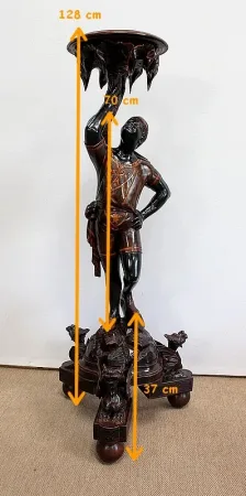 Sellette Ornementale en Bois - XIXe
