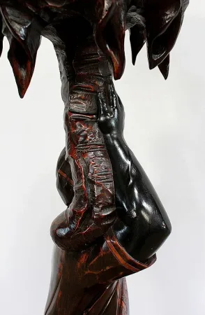 Sellette Ornementale en Bois - XIXe