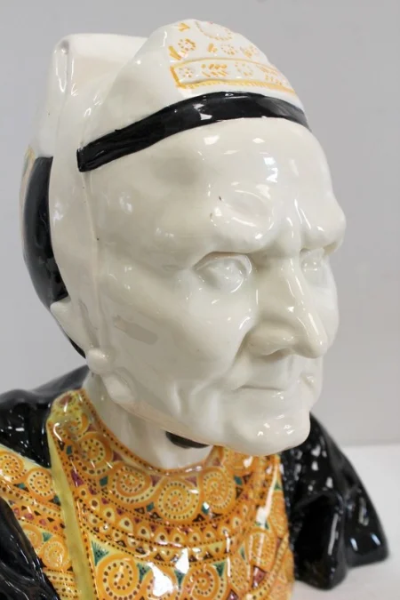 Buste en Faïence d’une Bigoudène, par H. Porson – 1920 / 1930