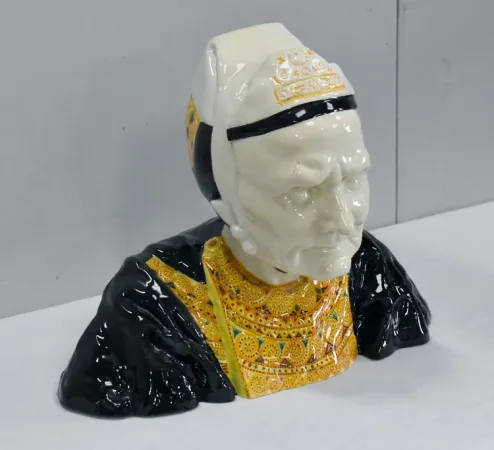 Buste en Faïence d’une Bigoudène, par H. Porson – 1920 / 1930