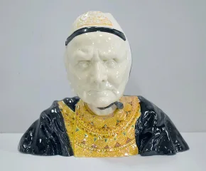 Buste en Faïence d’une Bigoudène, par H. Porson – 1920 / 1930