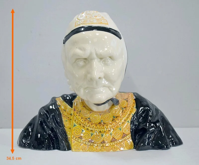 Buste en Faïence d’une Bigoudène, par H. Porson – 1920 / 1930