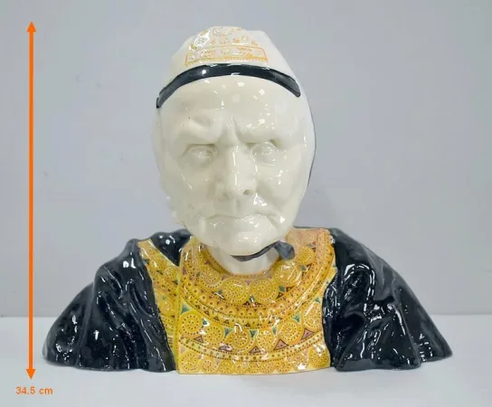 Buste en Faïence d’une Bigoudène, par H. Porson – 1920 / 1930