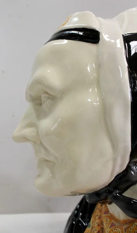 Buste en Faïence d’une Bigoudène, par H. Porson – 1920 / 1930