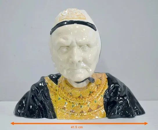 Buste en Faïence d’une Bigoudène, par H. Porson – 1920 / 1930