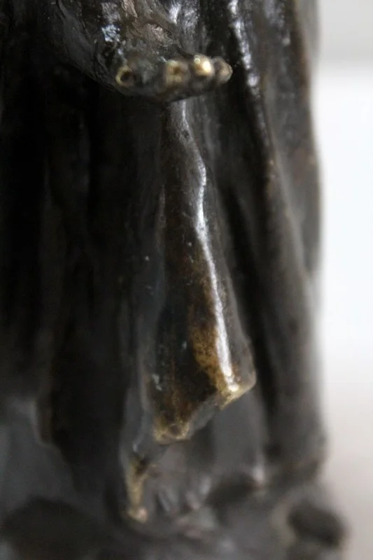 Bronze à Patine Brune, « L’Enfant et l’Aveugle », de B. Girardet – Début XXe