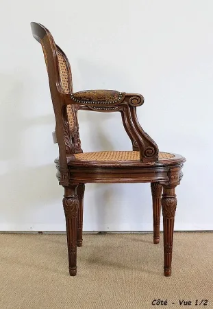 Fauteuil en Acajou massif, style Louis XVI - 1900