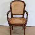 Fauteuil en Acajou massif, style Louis XVI - 1900