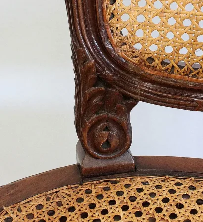 Fauteuil en Acajou massif, style Louis XVI - 1900