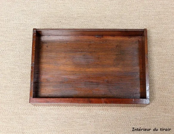 Petite Console en placage de Ronce d’Acajou de Cuba, époque Restauration – Début XIXe
