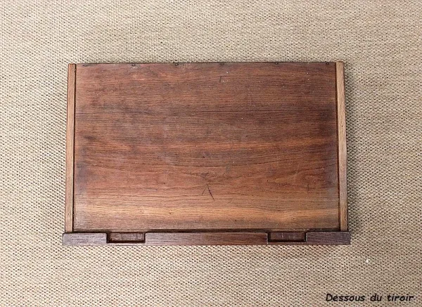 Petite Console en placage de Ronce d’Acajou de Cuba, époque Restauration – Début XIXe