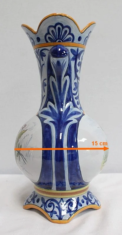 PAIR OF VASES IN QUIMPER FAIENCE