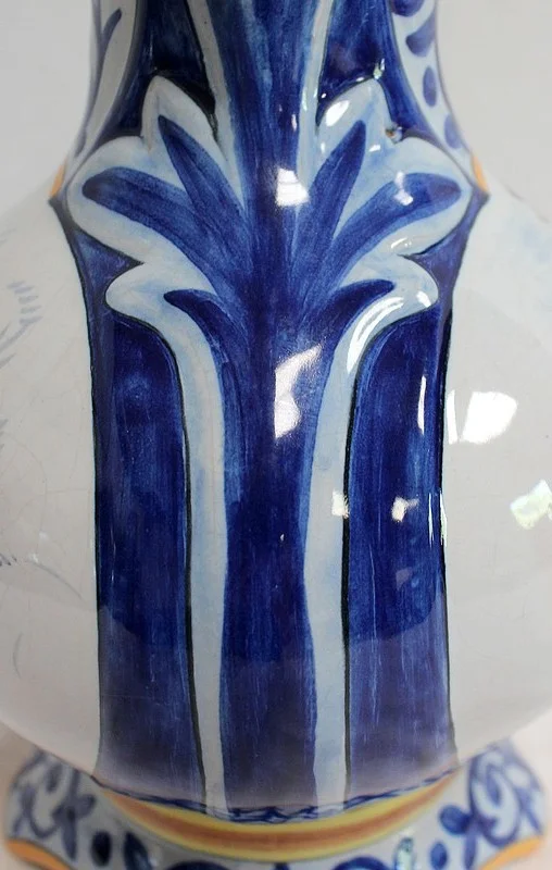 PAIR OF VASES IN QUIMPER FAIENCE