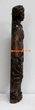 Statue en Chêne d’une Sainte - XIXe