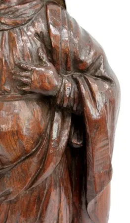 Statue en Chêne d’une Sainte - XIXe