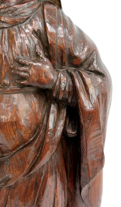 Statue en Chêne d’une Sainte - XIXe