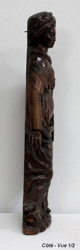 Statue en Chêne d’une Sainte - XIXe