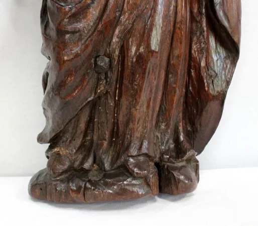 Statue en Chêne d’une Sainte - XIXe