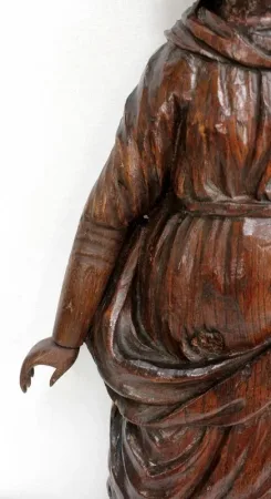 Statue en Chêne d’une Sainte - XIXe