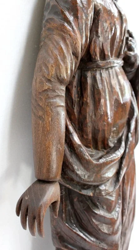 Statue en Chêne d’une Sainte - XIXe