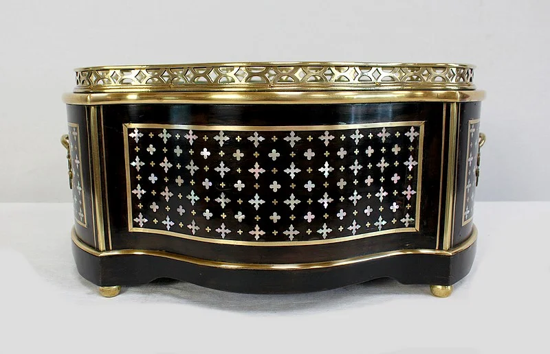 Jardinière de table en Bois noirci, époque Napoléon III - XIXe