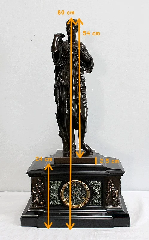 Pendule de Propriété à l'Antique - Fin XIXe