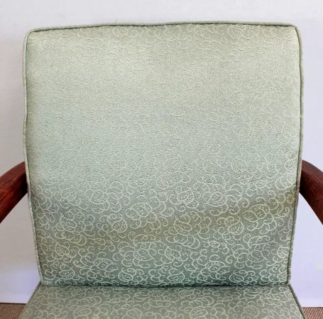 Ensemble 3 pièces, Paire de Fauteuils Bridge et Tabouret, Art Déco - 1940
