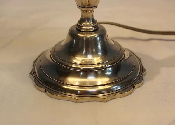 Lampe Bouillotte en Métal argenté, style Empire - Début XXe