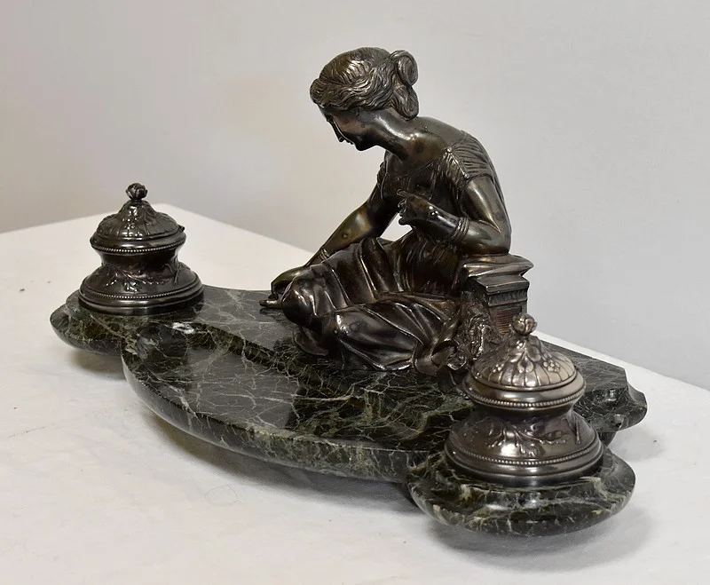 BRONZE INKSTAND