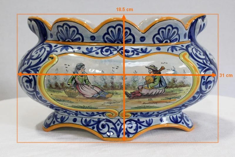 QUIMPER FAIENCE JARDINIERE
