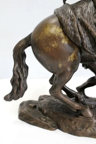 Bronze « Cheval de Marly », d’après G. Coustou – XIXe