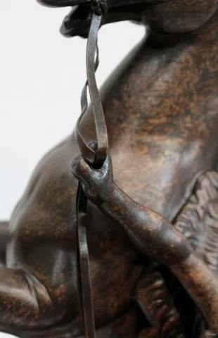 Bronze « Cheval de Marly », d’après G. Coustou – XIXe