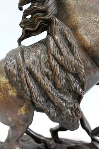 Bronze « Cheval de Marly », d’après G. Coustou – XIXe
