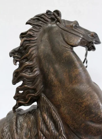 Bronze « Cheval de Marly », d’après G. Coustou – XIXe