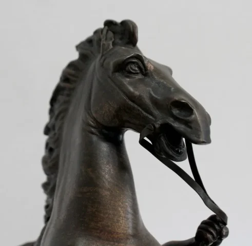 Bronze « Cheval de Marly », d’après G. Coustou – XIXe