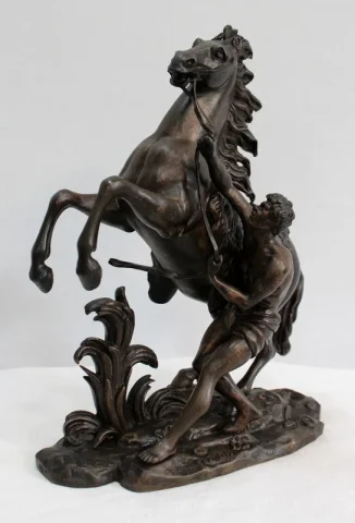 Bronze « Cheval de Marly », d’après G. Coustou – XIXe