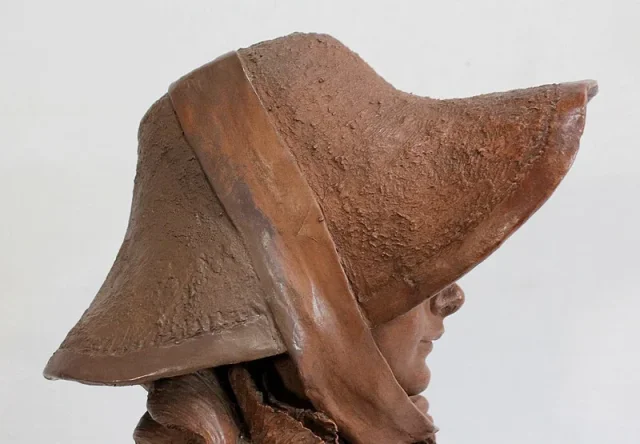 Important Buste de Femme en Terre Cuite, signé A. Blanc – Époque 1900